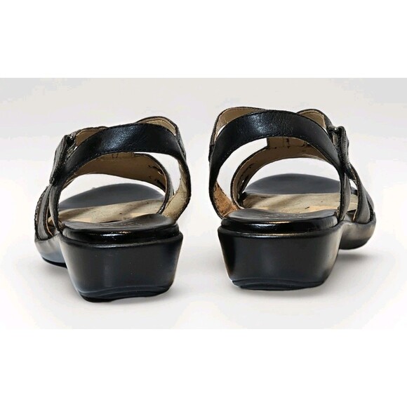 Naturalizer Women's Nasim Banded Leather Sandals Black Sizes 9M - Picture 3 of 12